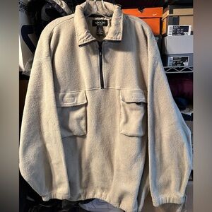 VTG ADOLFO Sport Front Pocket Fleece Quarter Zip - Size XL
